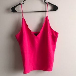 Bright pink tank